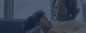 For Nonprofits hero image of grandmother holding grandaughter