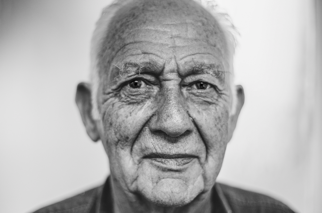 headshot of elderly man