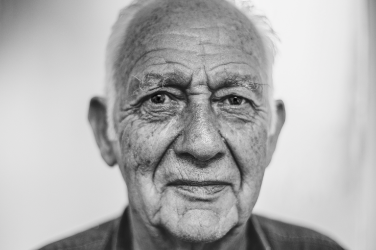 headshot of elderly man