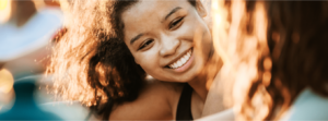 woman smiling