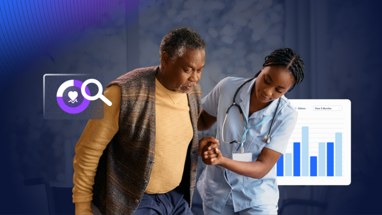 Nurse helping older adult