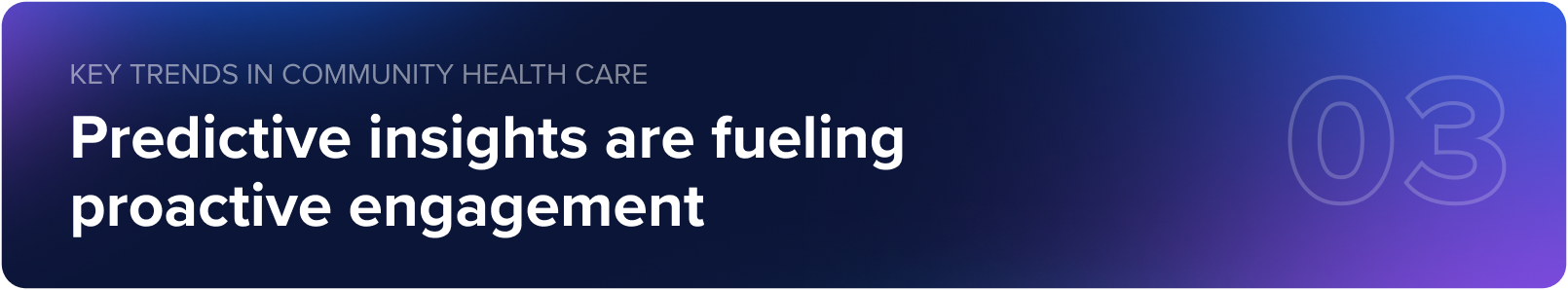 Trend #3: Predictive insights are fueling proactive engagement
