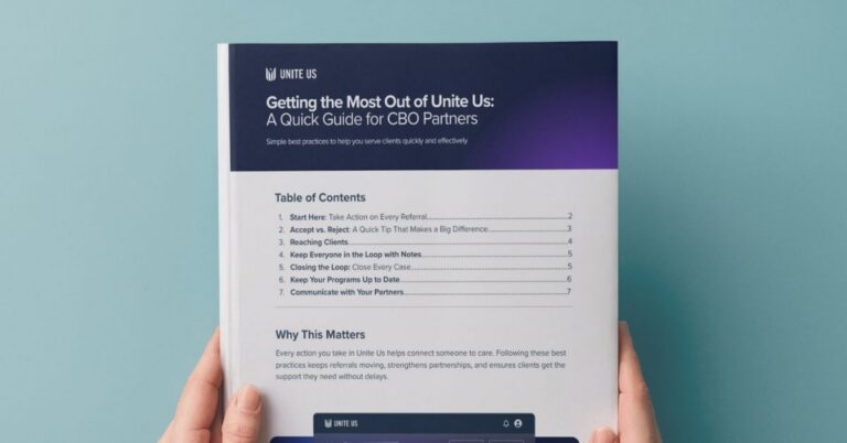 Getting the Most Out of Unite Us: A Quick Guide for Community Based Organizations